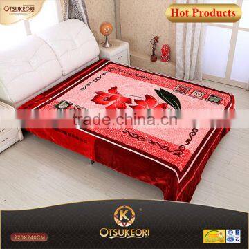 NEW! Factory production 100% polyester thick blanket with bargain price to sell.