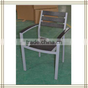 wooden outdoor aluminum chair/ strong outdoor aluminum chair (C197)