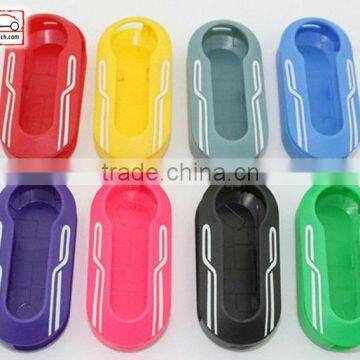 Okeytech Fiat 500 remote Car Key shell cover color for replacement oldromote Fiat 500 key shell case