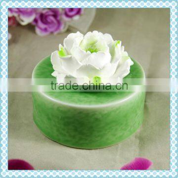 Wholesale nature oil perfume diffuser , white ceramic flower diffuser