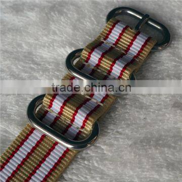 3 4 5 Rings Ballistic Nylon Zulu Watch Strap