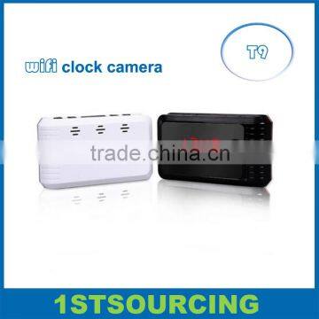 wireless wifi clock webcam camera infrared night vision clock camera