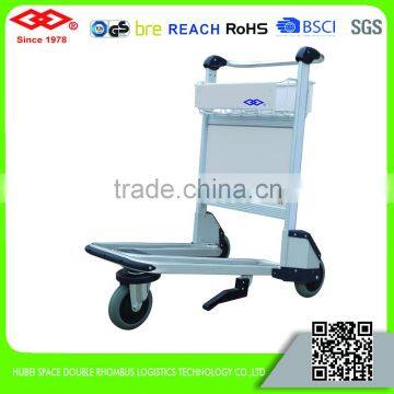 three wheels aluminium alloy airport trolley