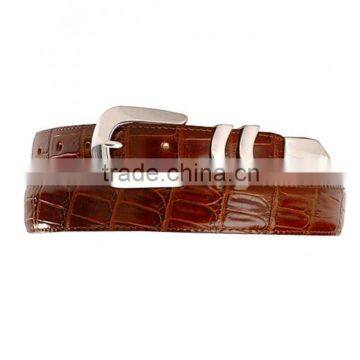 Fashion Women Leather Dress Belt Crocodile Print Belt