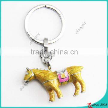 Zinc Alloy 3D Metal Animal Horse Key Chain