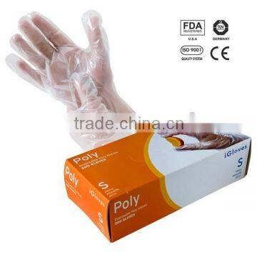 CE certificated food grade protective hdpe glove