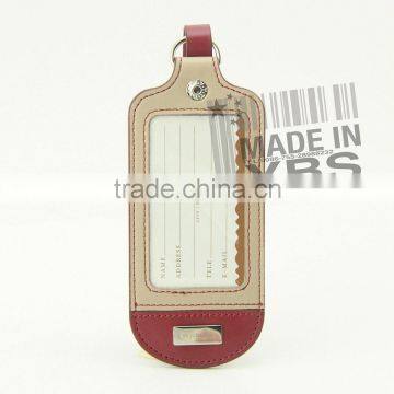 Factoty High Quality New Design Leather Luggage Tag