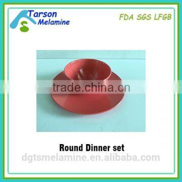 Unbreakable Melamine Dinner Set ,round Bamboo Melamine Dinner Plate & Bowl photo-5