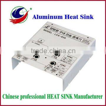 Aluminum enclosure heat sink, stempping boxes