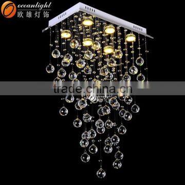 k9 crystal chandelier,modern oval crystal chandelier OM9189