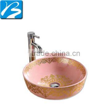 Chaozhou color ceramic shape kitchen countertop basin