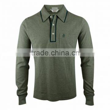 Long sleeve polo shirts for men