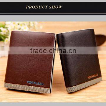 PIDENGBAO Bi-Fold Flap Closure Wallet for Men Made by pu leather