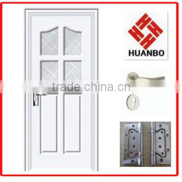 Latest design interior mdf wooden pvc door