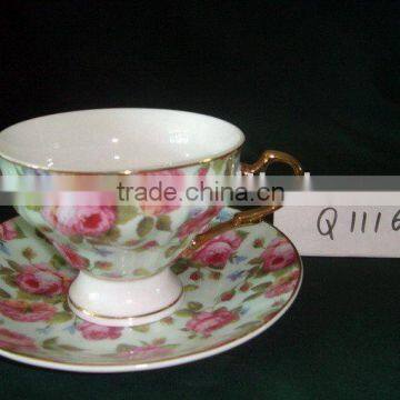 square cup and saucer