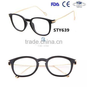 2015 fashion calssical metal temple with hole on tip eyewear optical frame models