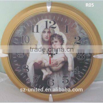 jesus wall clock religious style quartz