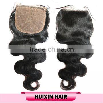 Wholesale silk frontal closures ear to ear 3 bundles silk base frontal lace frontal