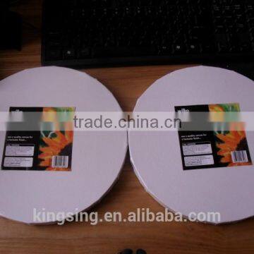 Artist quality round blank canvas stretched canvas manufacturer China dire