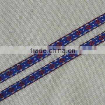 Colorful jacquard ribbon for clothes