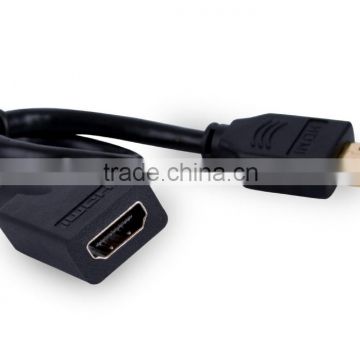 2M Male to female HDMI cable with EMI text