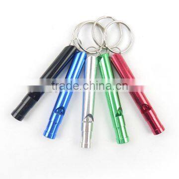 mini keychain aluminum promotional cheap whistles