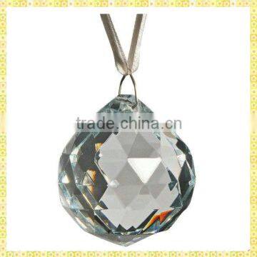 Engraved Wholesale Clear Glass Christmas Ball Ornament For 2014 New Year Gifts