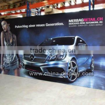 Aluminum structure trade show display 10ft exhibition booth pop up fabric wall