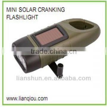 Small Potable Camping Torch, LED "Dynamo Solar"flashlight, Emergency spotlight, Manufacturer & Supplier & Wholesale