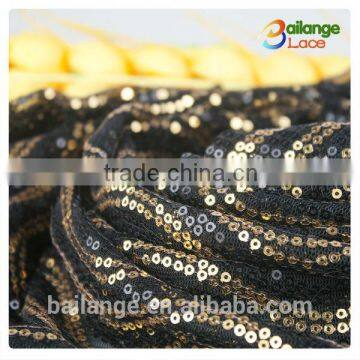 fashion dubai design high quality hot sale sequin embroidered fabric wholesale