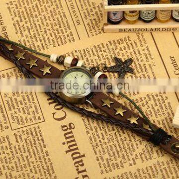 Fashion Faux Leather Bracelet Watch Students Bracelet Manly Leather Bracelets photo-3