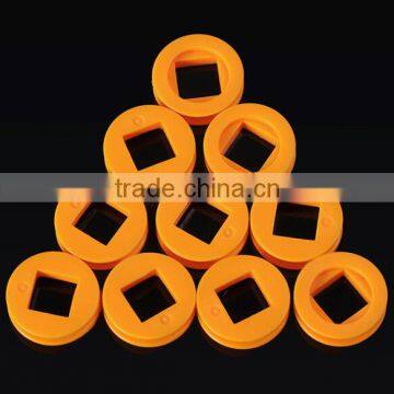 24X4mm pulley Belt Wheel orange for Toy Robot car model, Square hole