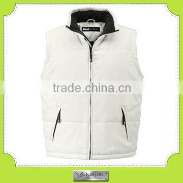 custom winter white polar fleece water-proof women sleeveless jacket