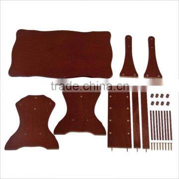 Narrow Coffee Table, Special Coffee Table, Oval Wood Coffee Table photo-3