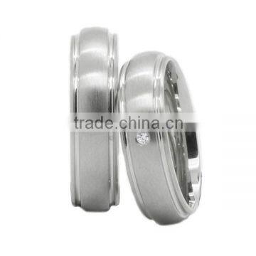 China supplier titanium wedding ring sets