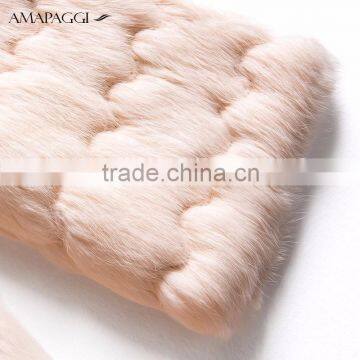 Half Sleeve Winter Long Rabbit Fur Coats Women Made in China photo-4