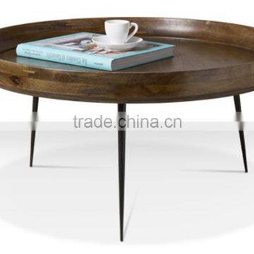 Round coffee table ,vintage industrial Restaurents table