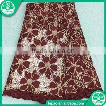 High Quality Heavy African Lace Fabrics Swiss Voile Lace in Switzerland 2016 photo-5