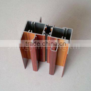 Good Treatment Wooden Printing Aluminuium Sliding Window Profile photo-1