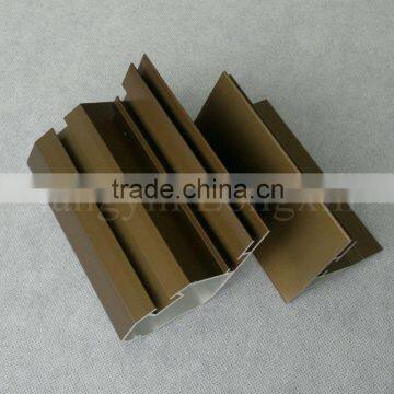 brown anodized aluminum profile