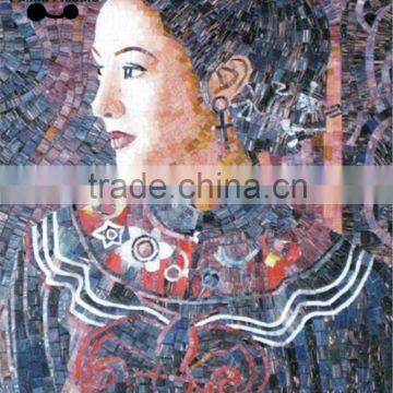 PP-GM02 Portrait Glass Wall Pattern Mural for Wall Sexy Lady Wall Decorate Mural photo-3