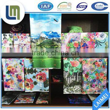 Wholesale healthy factory custom digital printed soft fabric of rayon plain bedding fabric