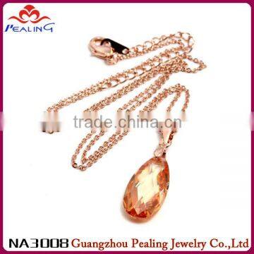 golden plating high end fashion G letter pendant necklace