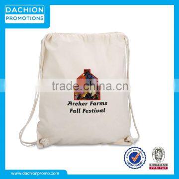 Customized Promotional Cotton Drawstring Backpack