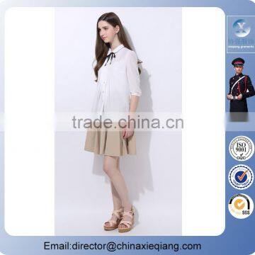 2016 Fashion Lady Casual Cute Shirt Young Girls White Shirt