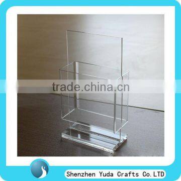 custom brochure holders,acrylic booklet display,plastic magazine rack