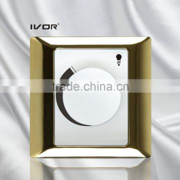 Super-luxury design automatic led dimmer switch&Rotary dimmer wall switch