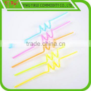 crazy drinking straw with different transparent colors