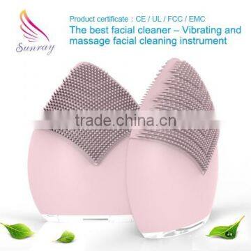 Portable Anion Sillicone Facial Cleaning Instrument Electric Facial Cleaning Brush photo-3
