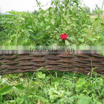 Garden decoration natural willow border/ willow planter